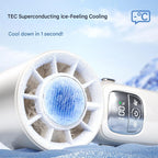 Semiconductor cooling handheld fan