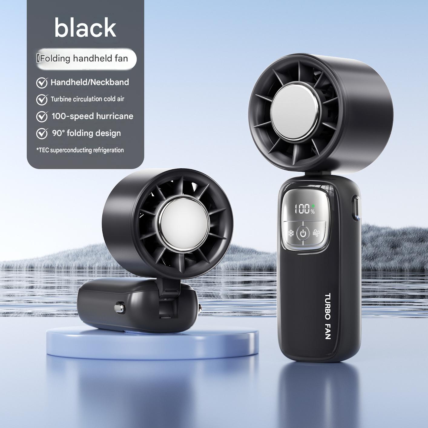 Semiconductor cooling handheld fan