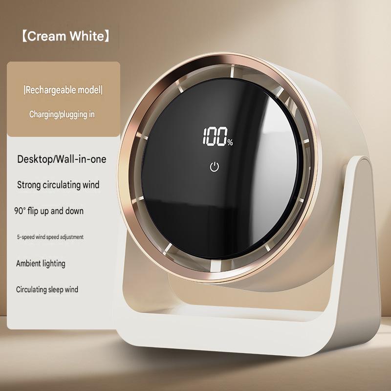 Mini electric desk lamp fan