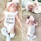 Summer new born baby clothes + headband 2 piece children's overalls