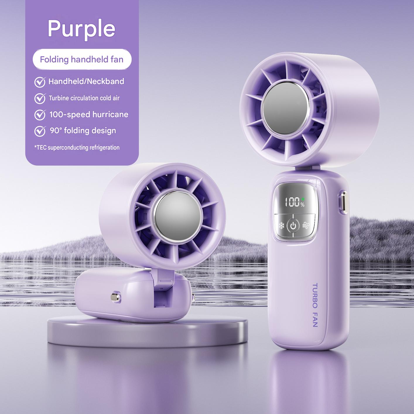 Semiconductor cooling handheld fan