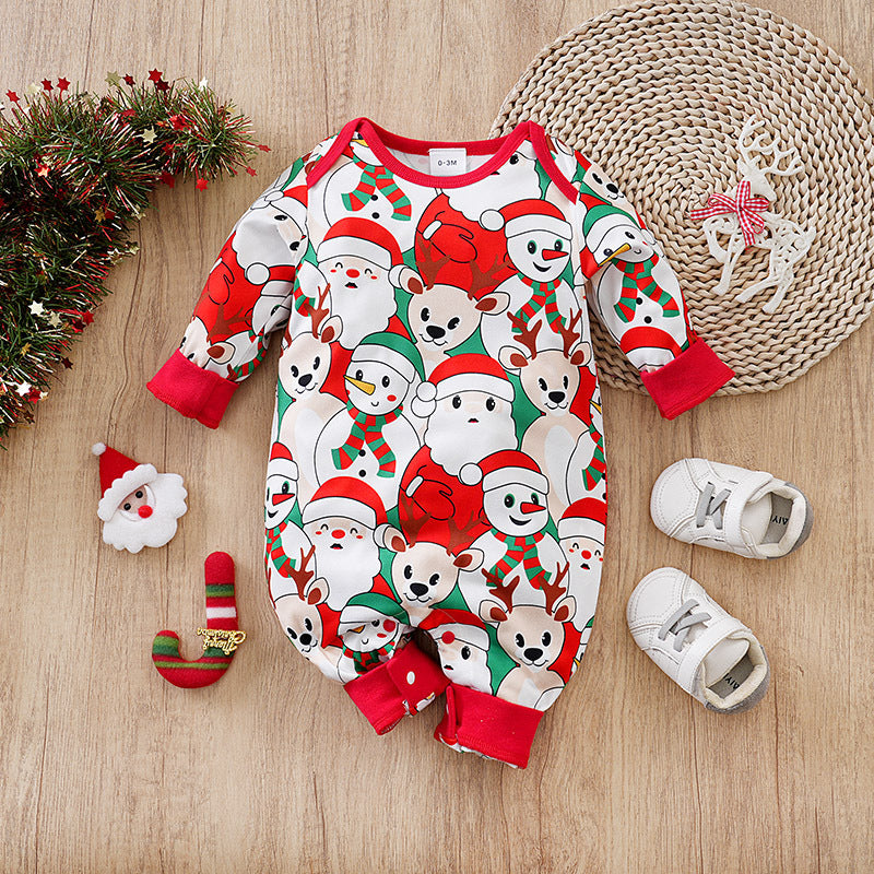 Christmas newborn crawling clothes