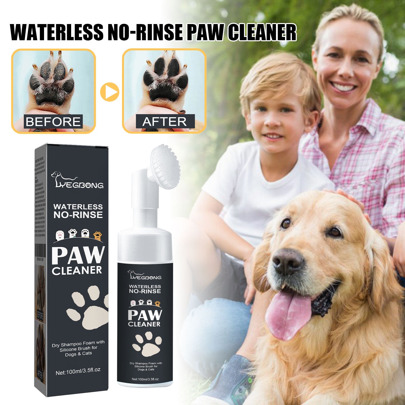 Pet Paw Cleaner Foam
