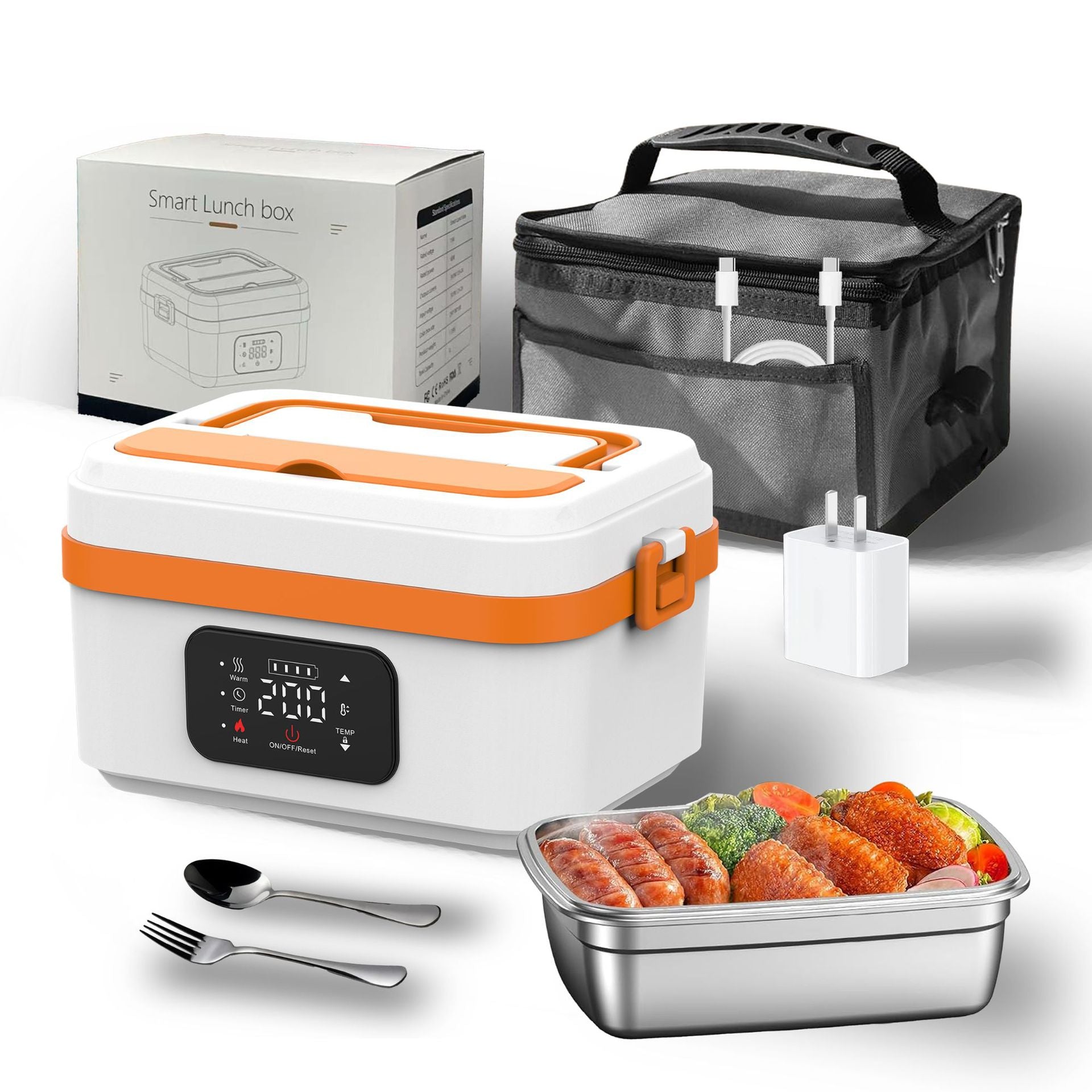 Rechargeable Food Heater with LCD