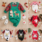 Christmas newborn crawling clothes
