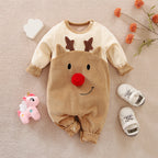 Christmas newborn crawling clothes