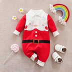 Christmas newborn crawling clothes