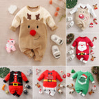 Christmas newborn crawling clothes