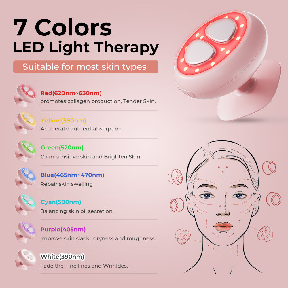 New 7-color light handheld beauty instrument