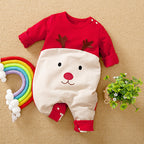 Christmas newborn crawling clothes