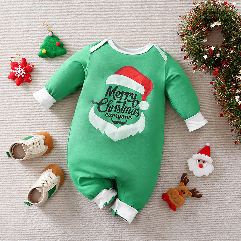 Christmas newborn crawling clothes