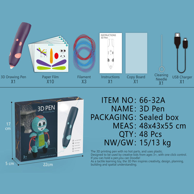 Non-Scalding 3D Printing Pen