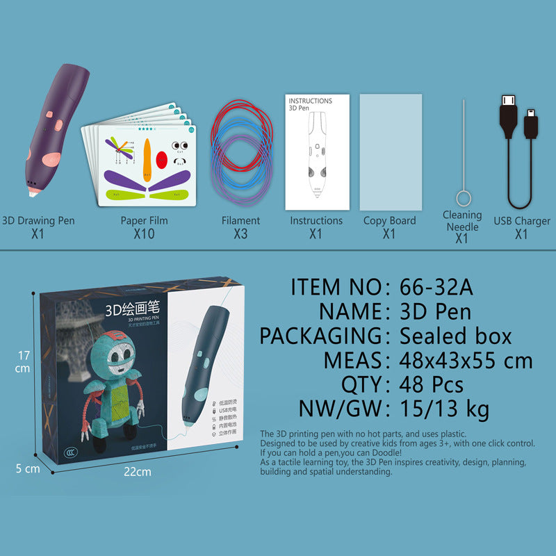 Non-Scalding 3D Printing Pen