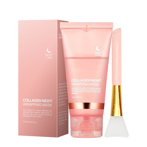 Collagen Peeling Mask with applicator on a white background