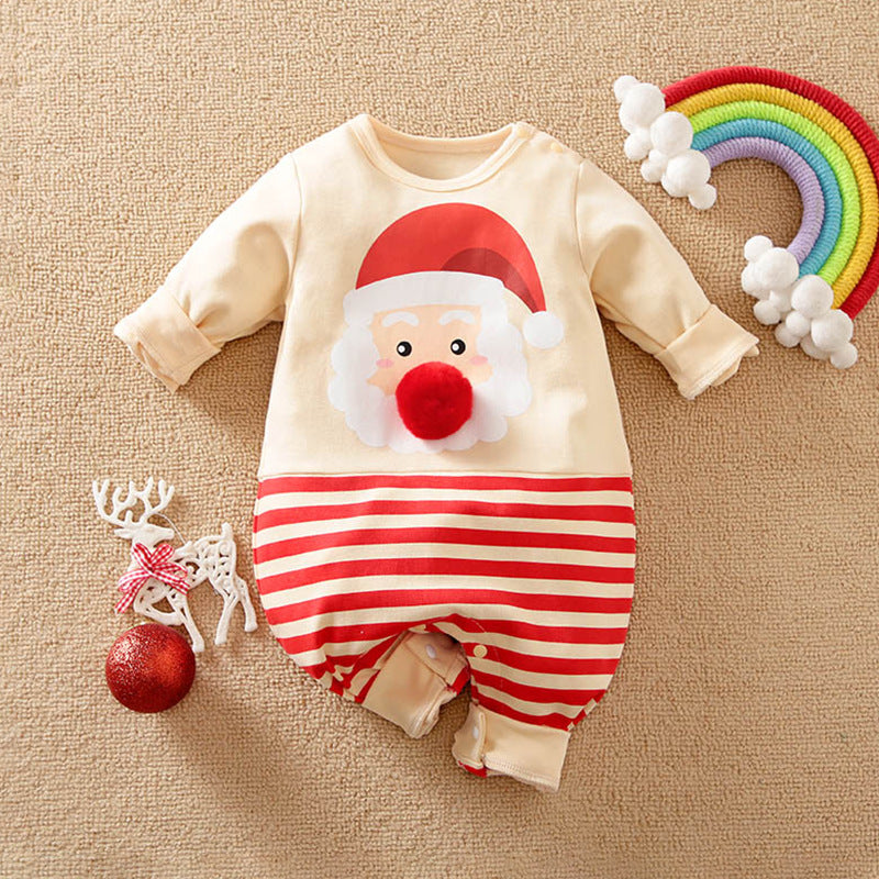 Christmas newborn crawling clothes