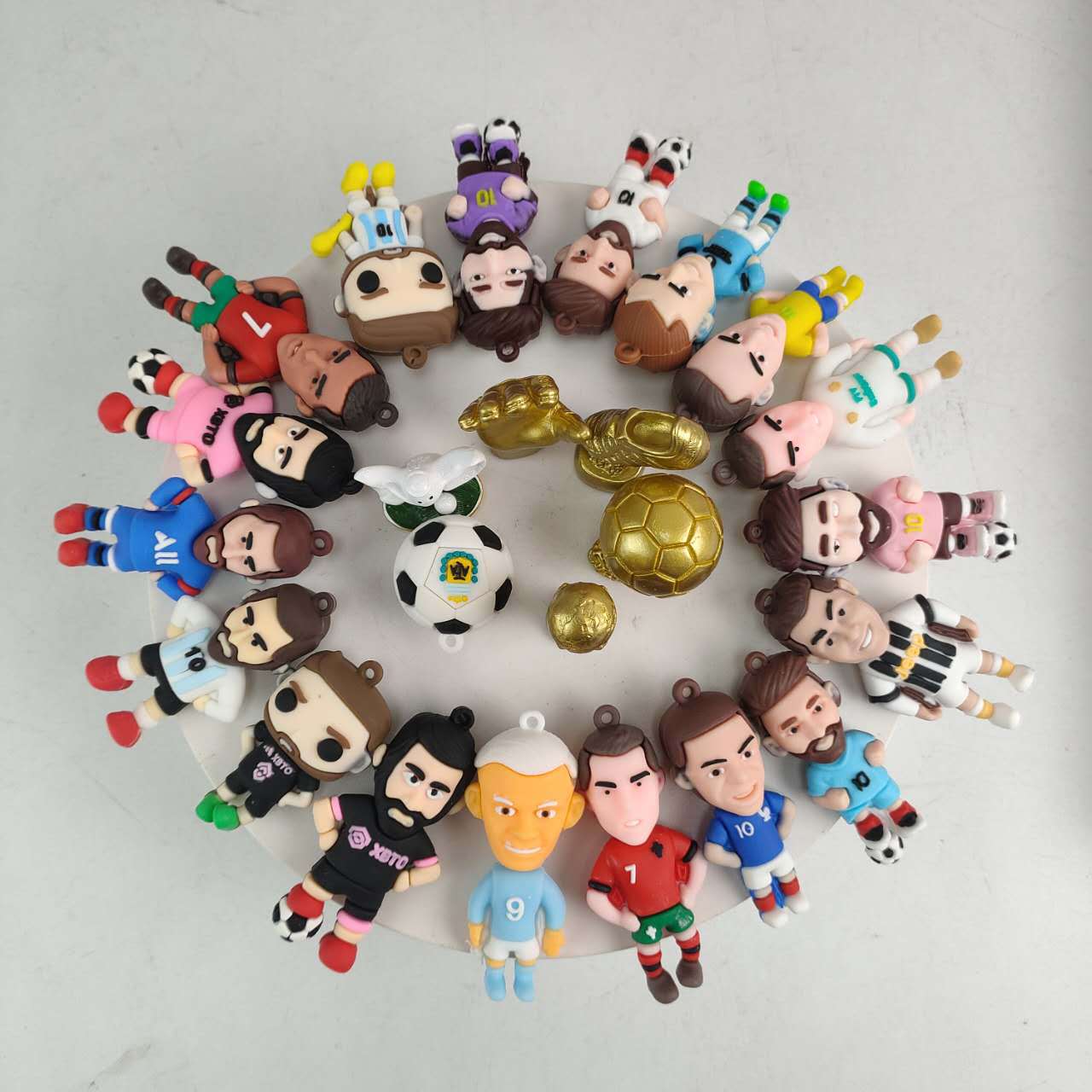 World Cup PVC football star figurines