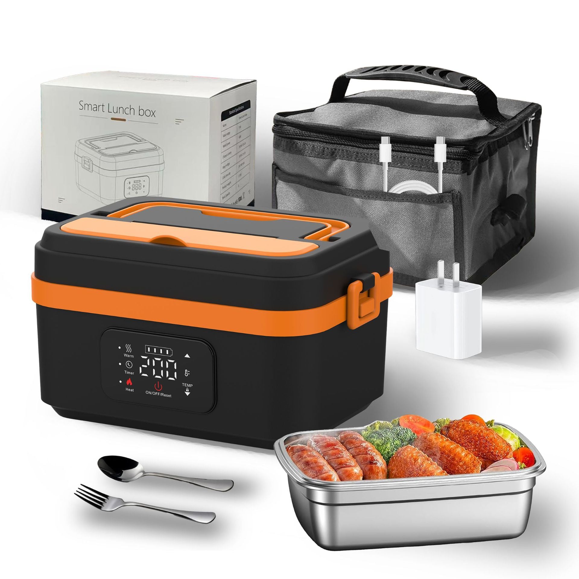 Rechargeable Food Heater with LCD