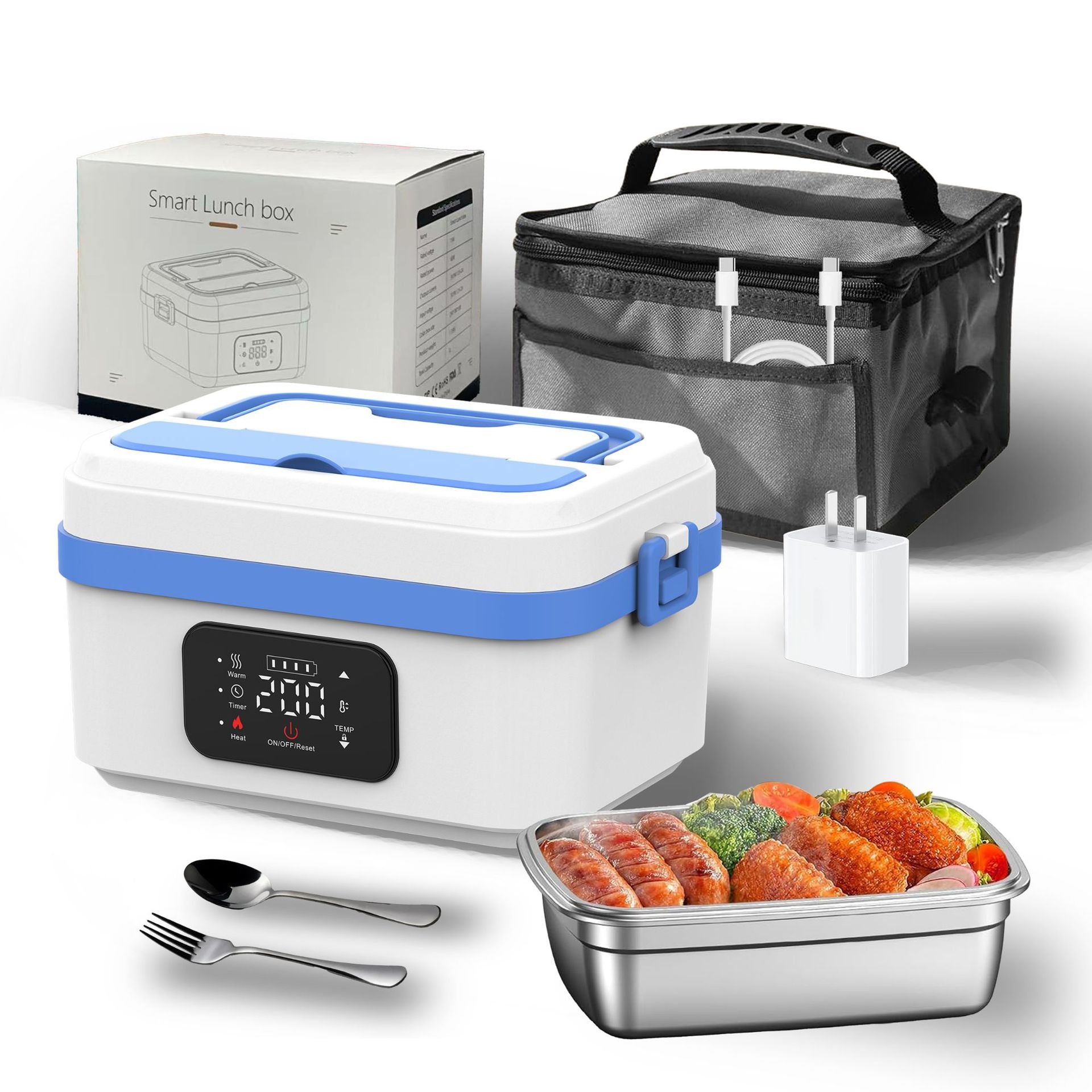 Rechargeable Food Heater with LCD