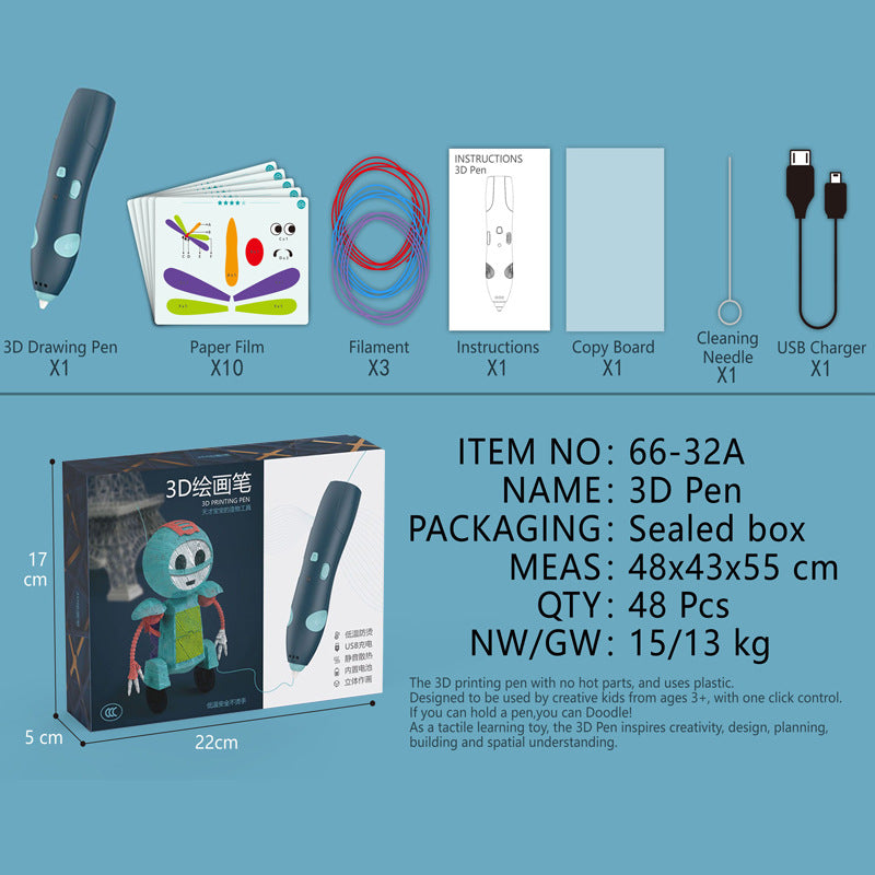 Non-Scalding 3D Printing Pen
