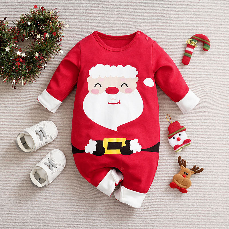 Christmas newborn crawling clothes