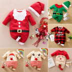 Christmas newborn crawling clothes