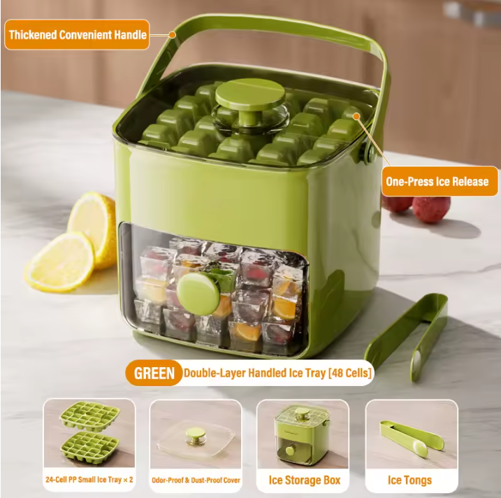 Press Type Ice Cube Molder