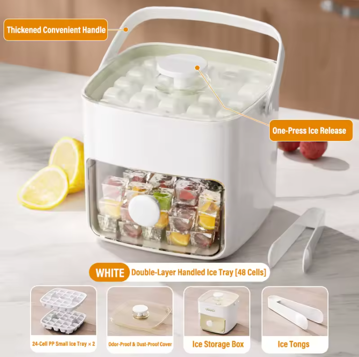 Press Type Ice Cube Molder
