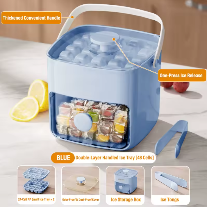 Press Type Ice Cube Molder