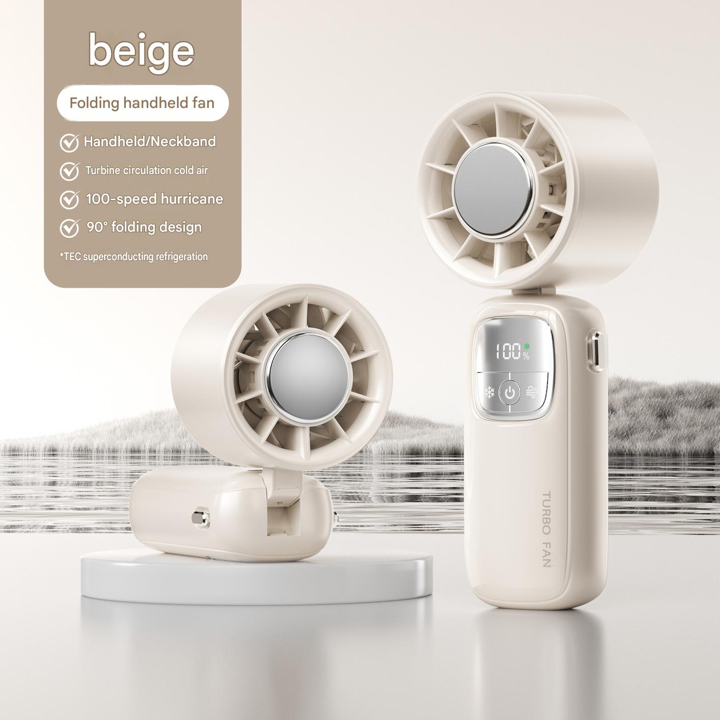 Semiconductor cooling handheld fan