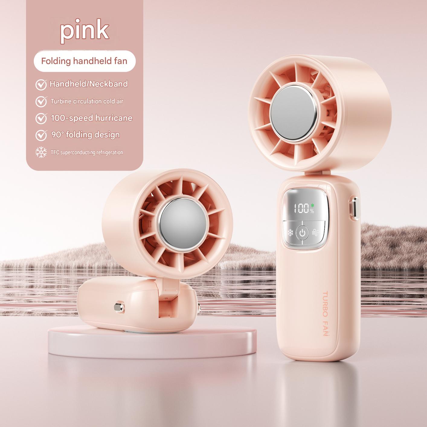 Semiconductor cooling handheld fan