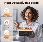 Rechargeable Food Heater with LCD
