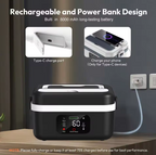 Rechargeable Food Heater with LCD