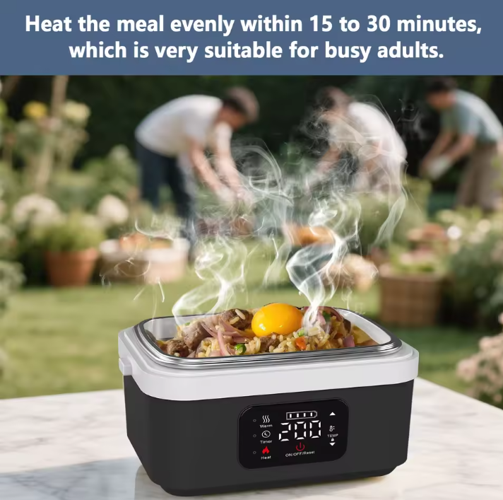 Rechargeable Food Heater with LCD