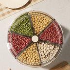 Rotating 6-Grid Food Dispenser