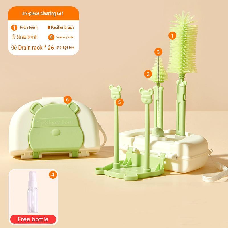 Travel Bottle Brush Kit