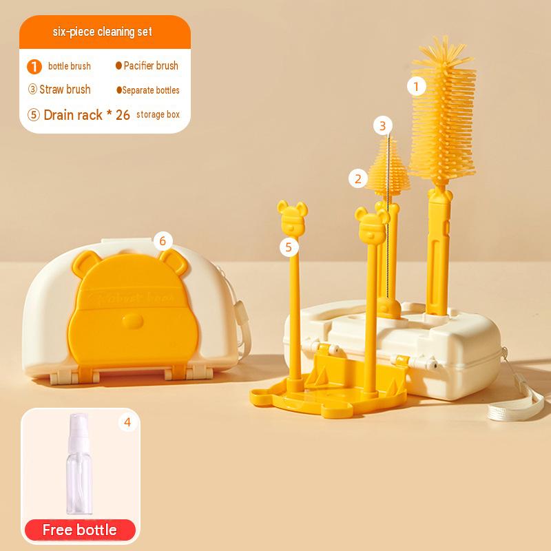 Travel Bottle Brush Kit